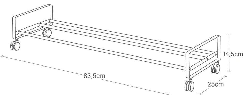 Бял метален стелаж за обувки 83,5x14,5x27,5 cm Tower – YAMAZAKI