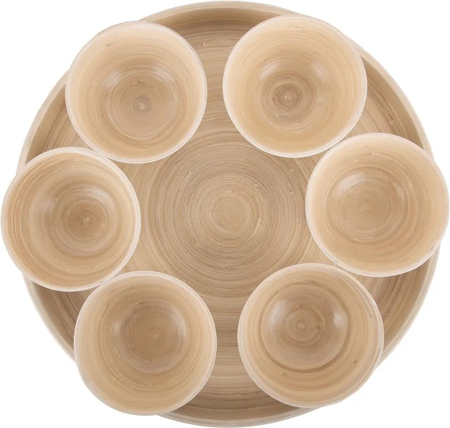 Бял бамбуков комплект за сервиране ø 32 cm Puro – PT LIVING