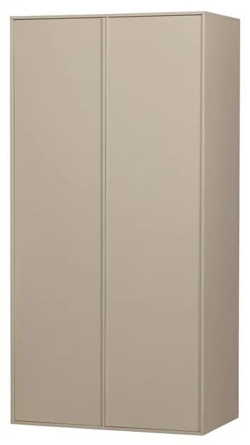 Кремав модулен шкаф от борова дървесина 100x200 cm Daily - vtwonen