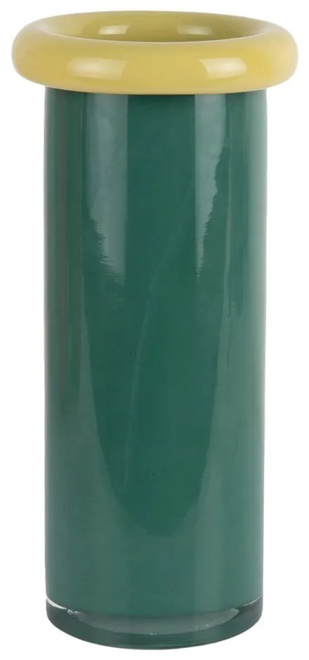 Тъмнозелена стъклена ваза (височина 27,5 cm) Plegado – PT LIVING