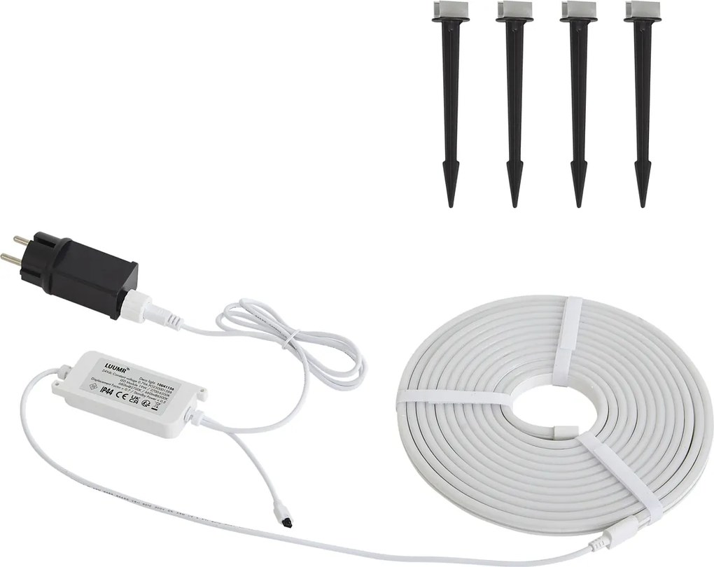 Смарт LED лента 5 метра CCT 30W 350 lm 2700 - 6500K IP44 вкл. колчета за заземяване