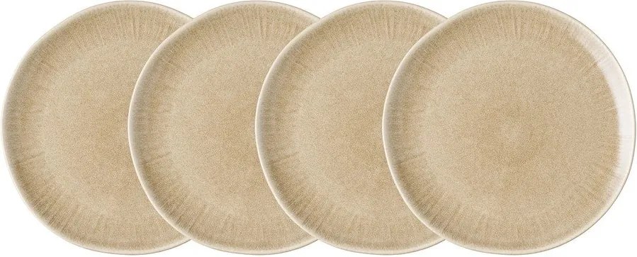 Бежови глинени чинии в комплект 4 бр. ø 27 cm Viola – House Nordic
