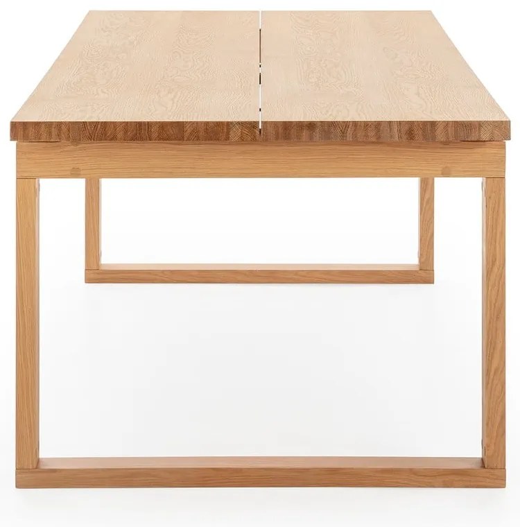 Трапезна маса с дъбов плот 100x220 cm Rina – Marckeric