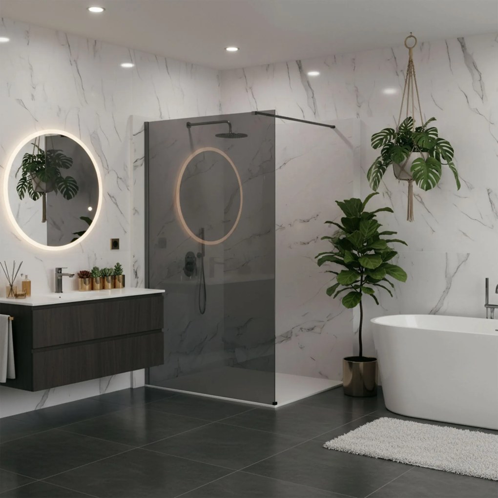 Параван за душ Rea Flexi Grey / Titan 140