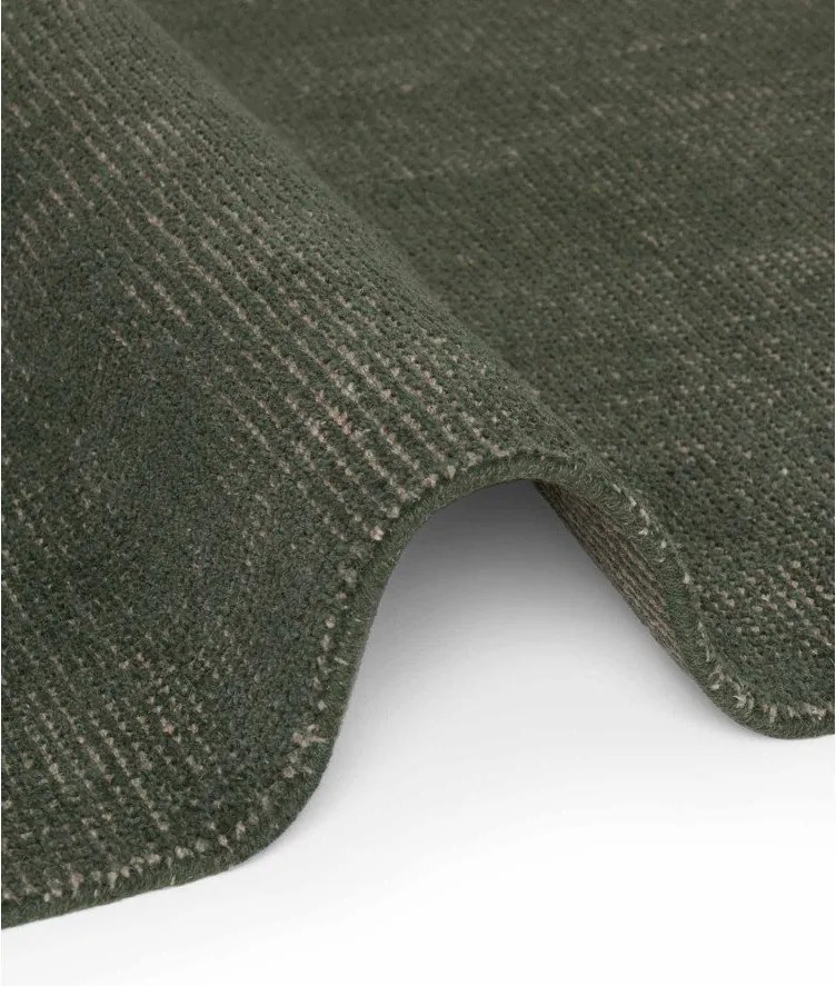 Тъмнозелен ръчно изработен вълнен килим 120x170 cm Greenwich – Ted Baker