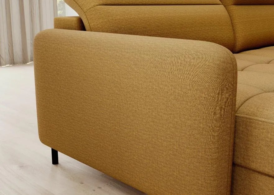 Ъглов диван Tobe-Moustardi-Left