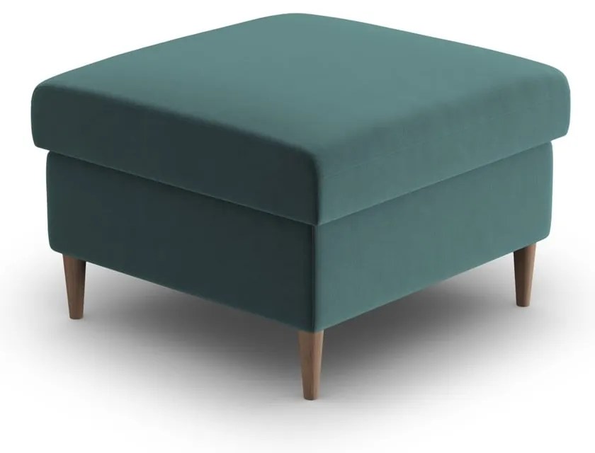 Кадифена табуретка в петролен цвят Kyoto – Cosmopolitan Design