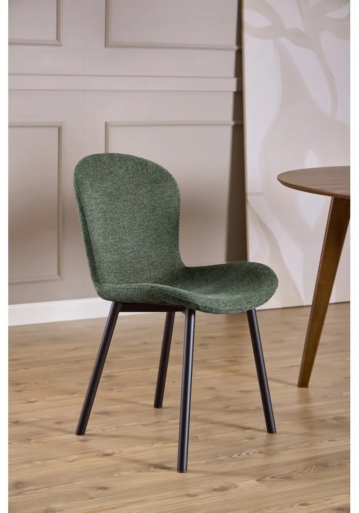 Тъмнозелен трапезен стол Esra – Actona