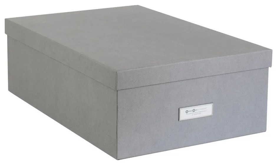 Комплект от 3 сиви кутии за съхранение Inge - Bigso Box of Sweden