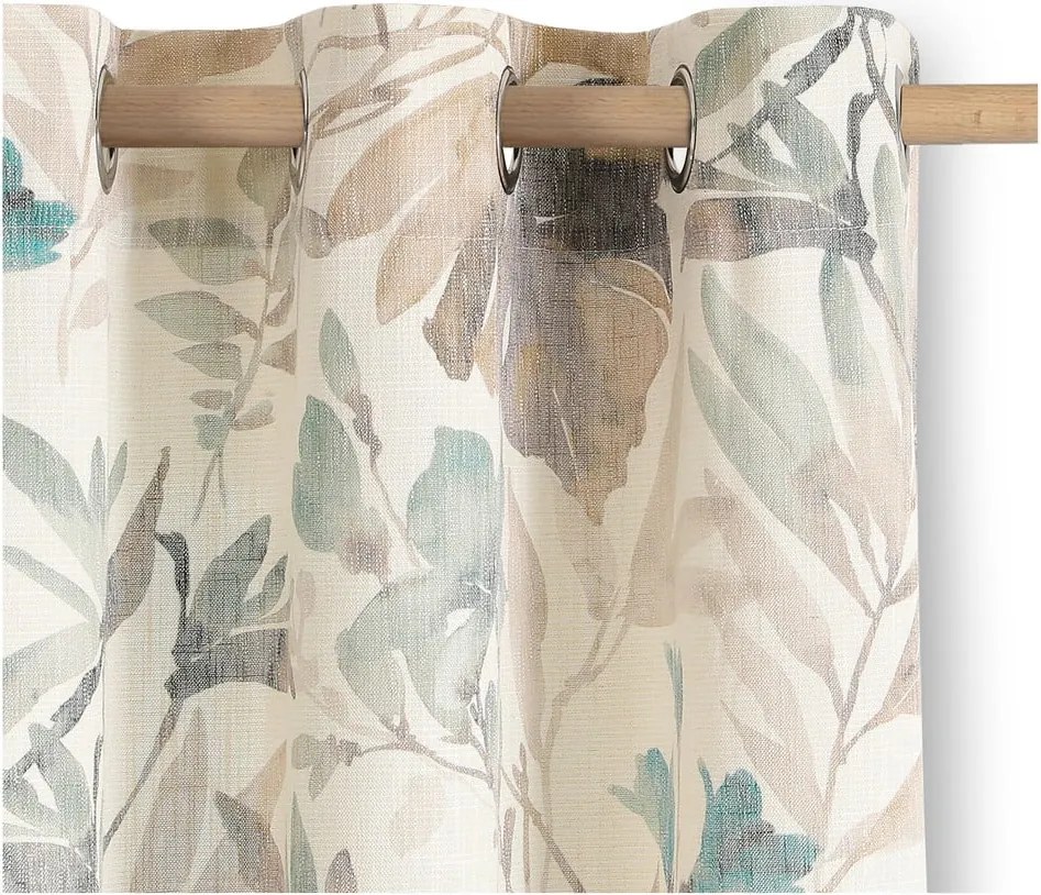 Кремаво/сиво-синьо перде 135x250 cm Celesta – Restilo