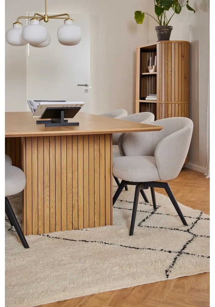 Трапезна маса с дъбов плот 100x210 cm Colima – Actona