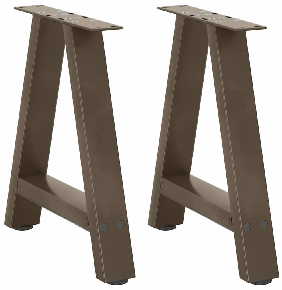 4012831 vidaXL Крака за масичка за кафе, А-образни, 2 бр., 38 x (42-43) см, стомана