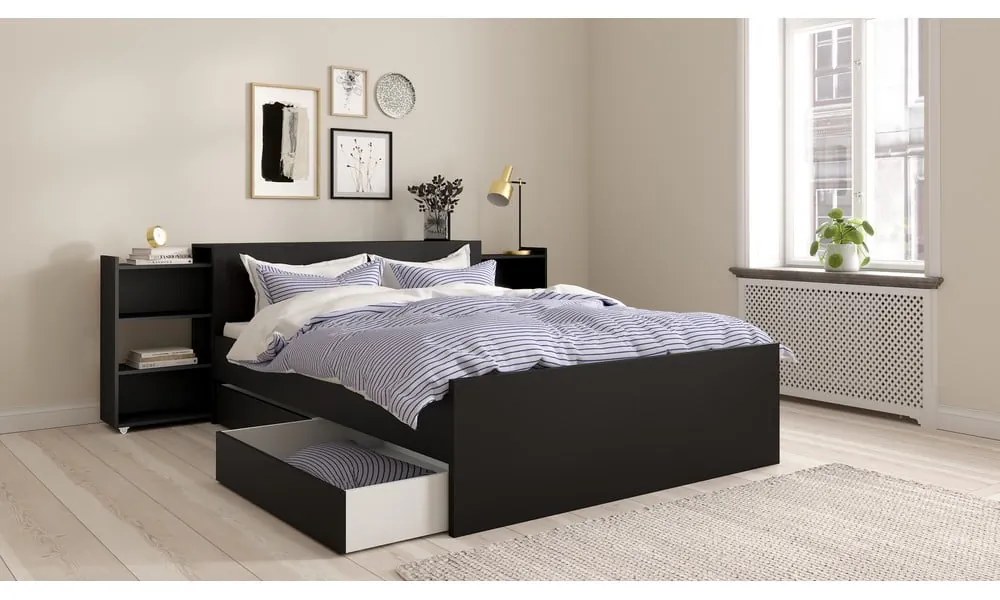 Черно двойно легло 160x200 cm Naia – Tvilum