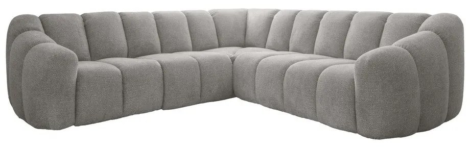 Светлосив ъглов диван Shell – Miuform