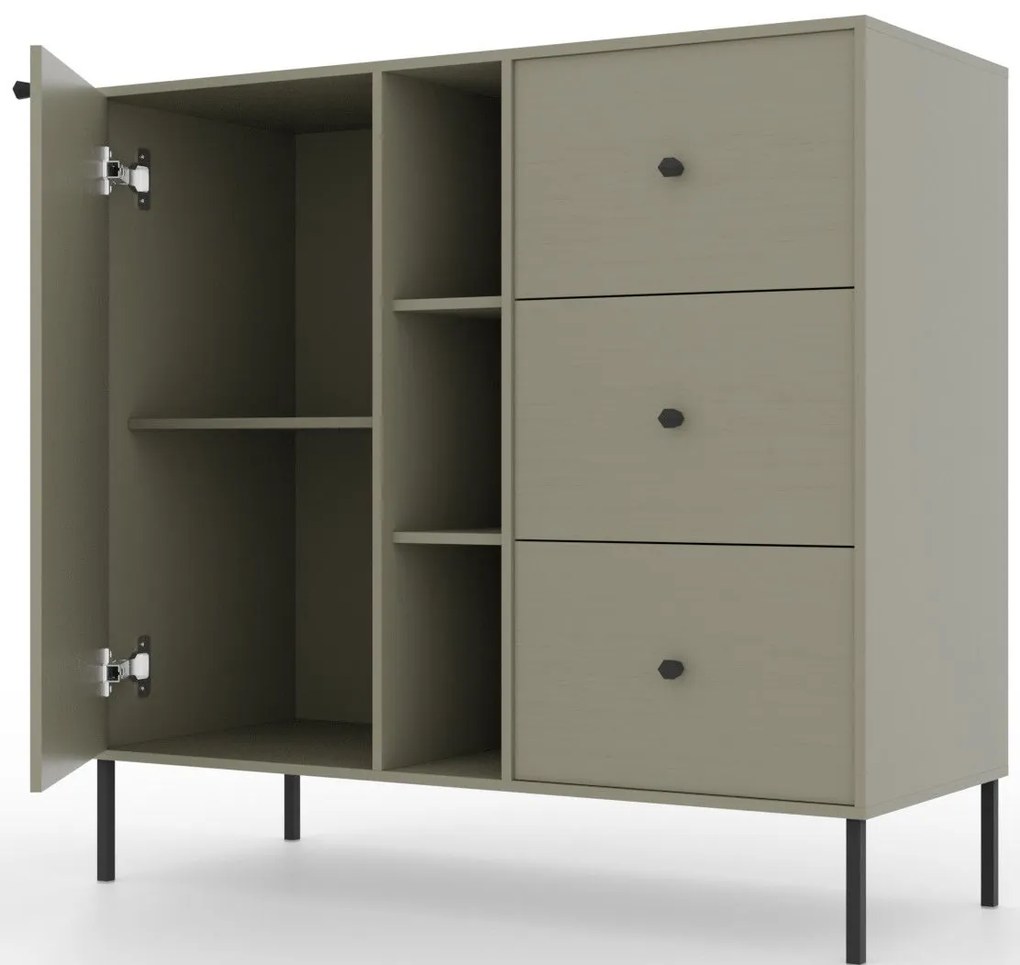 Бюфет Code 1D-3P-Prasino