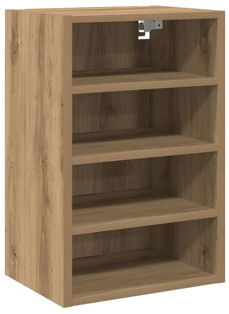 854183 vidaXL Висящ шкаф "Рига", дъб Artisan, 40x29,5x60 см, инженерно дърво