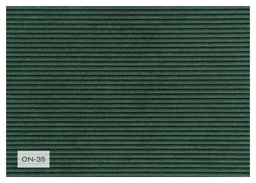 Зелен велурен разтегателен диван (ляв ъгъл) Lazy Lukka - Miuform