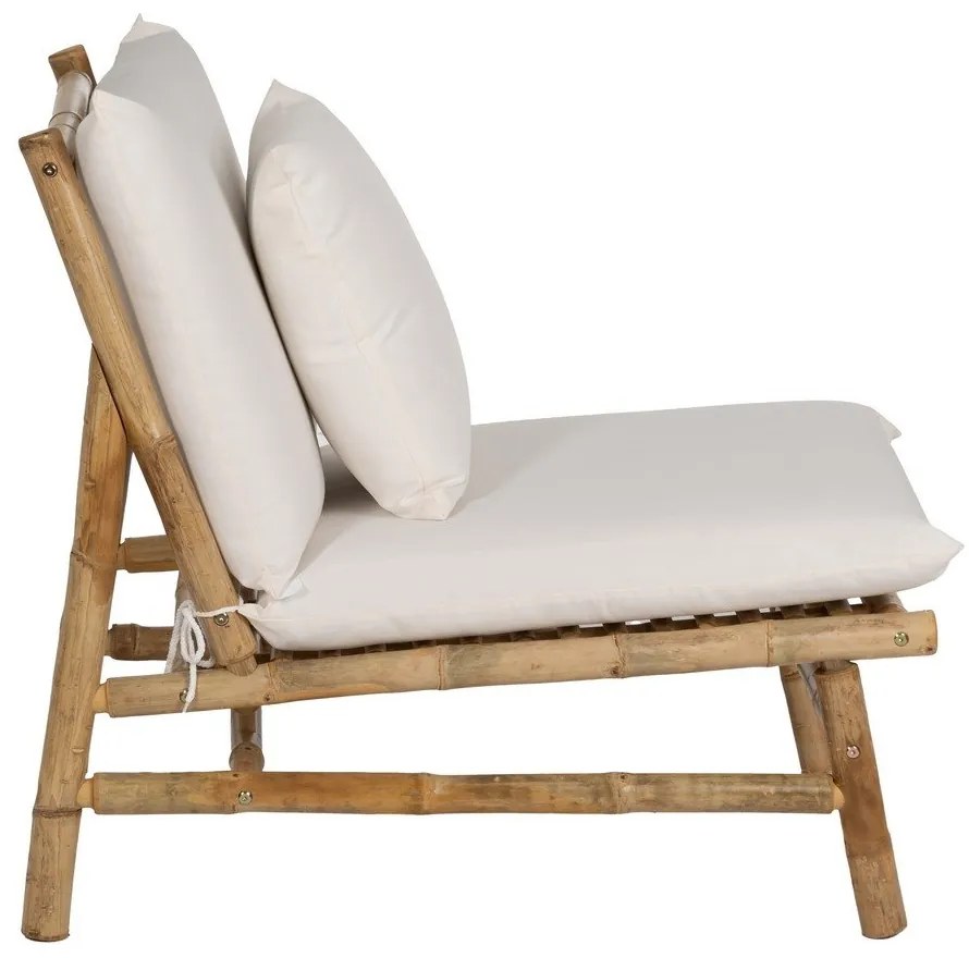 Бяло кресло Bamboo – Ixia