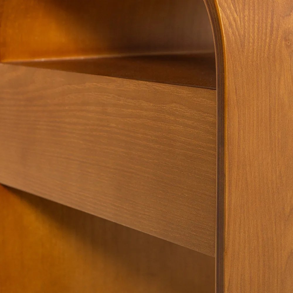 Нощно шкафче с рафтове в естествен цвят Momo – WOOOD