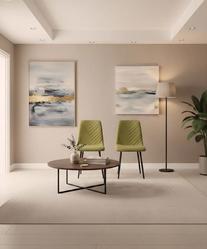 Кухненски стол Lina-жълт (4) парчета