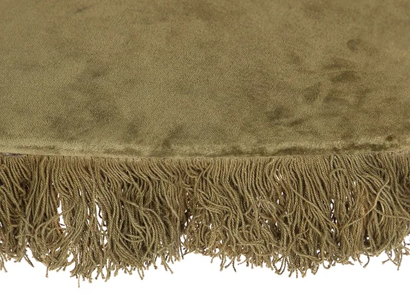 Ретро висяща лампа зелен кадифе с ресни - Frills