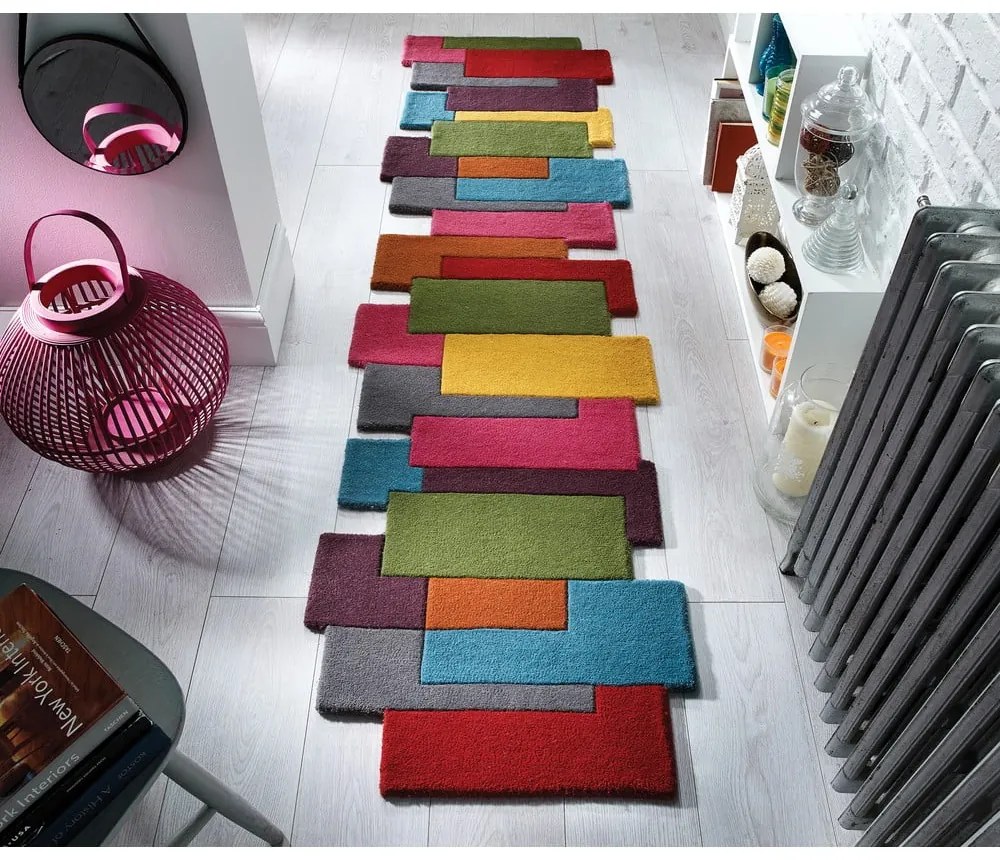 Пътека от вълна , 66 x 300 cm Collage - Flair Rugs
