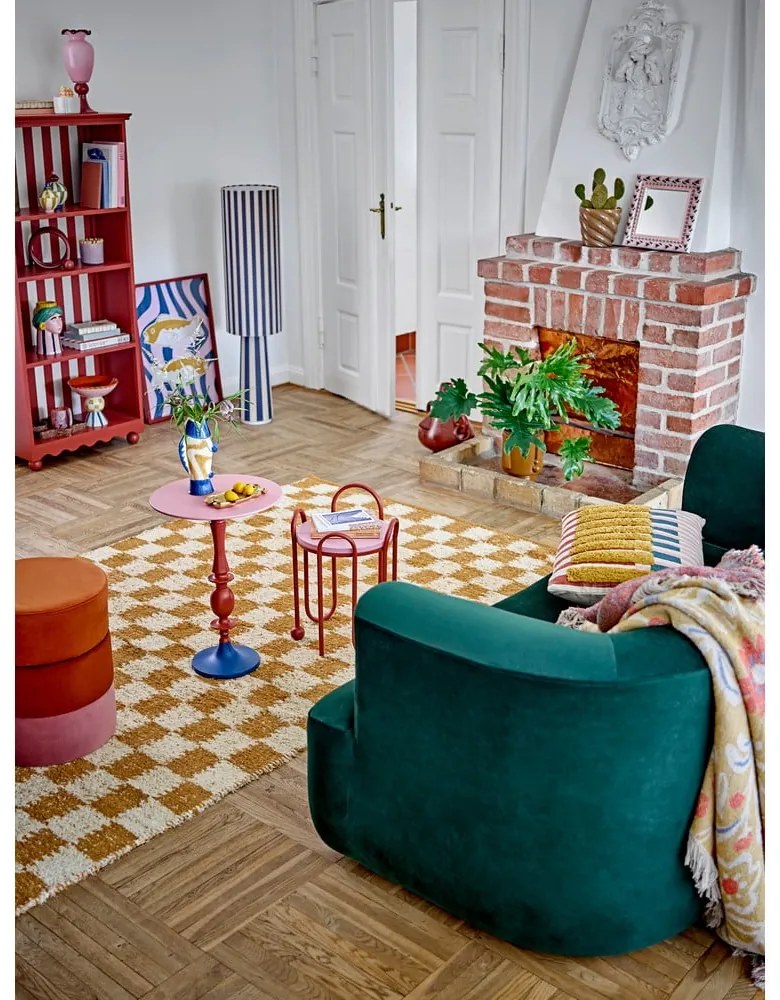 Розова стъклена ваза (височина 34 cm) Frills – Bloomingville