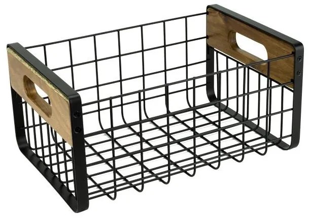 Horecano - Метална касетка 38,8x25,8xh17,6см черен мат HOME-(WK830830-L)