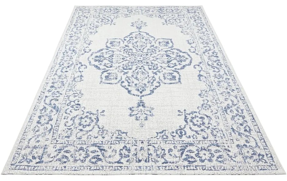 Синьо-кремав килим на открито , 200 x 290 cm Tilos - NORTHRUGS