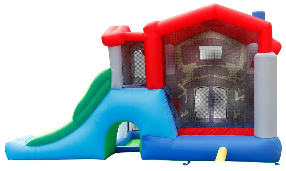 HAPPY HOP Игрален център къща с пързалка и топки 455x330x265