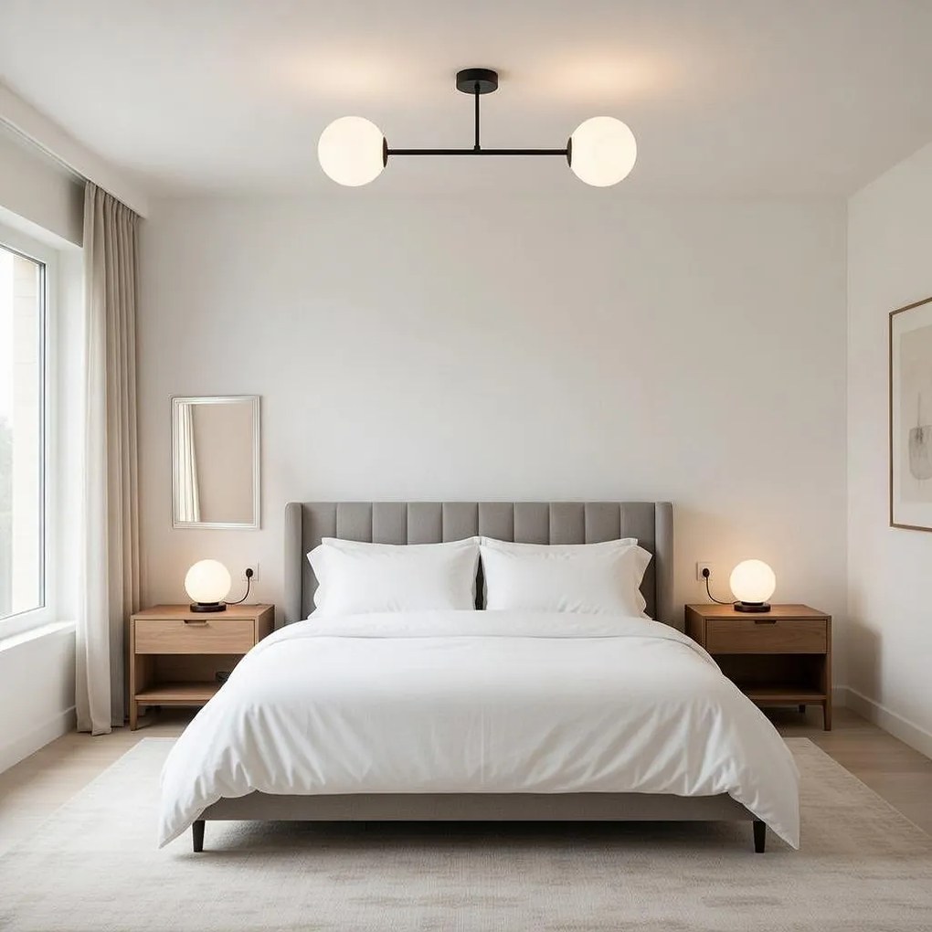 Настолна лампа ФИОРЕ, черен/бял, 1xE27