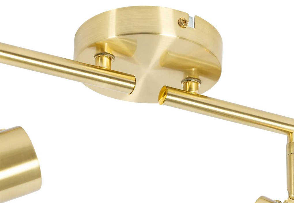 Таванен прожектор златен със стъкло 4-светлина регулируем - Laura