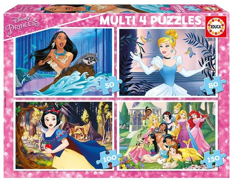 Educa - Детски пъзел 50-80-100-150 ч Disney Princess 17637