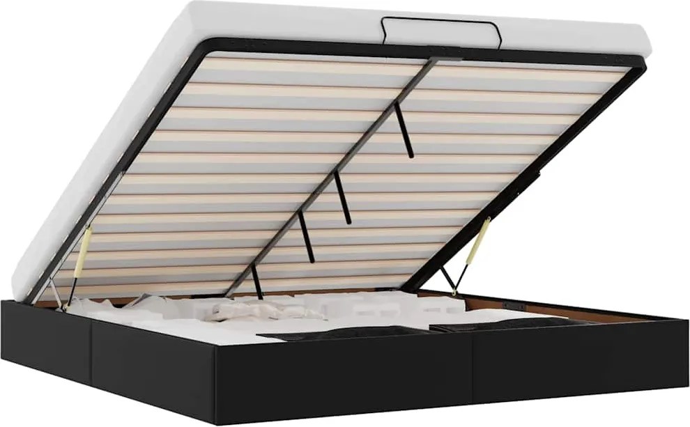 3310819 vidaXL Османска рамка за легло без матрак, 200x200 см, изкуствена кожа