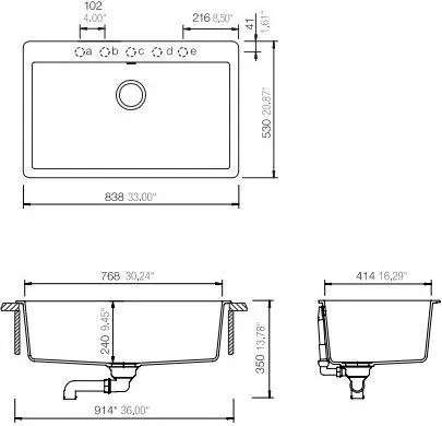 мивка Mono Schock Cristadur I