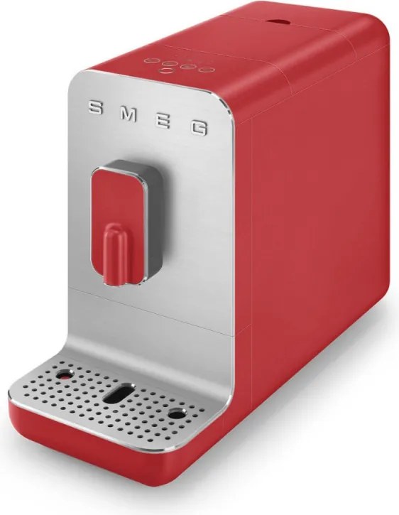 Еспресо машина SMEG Collezione BCC01RDMEU, 1350 W, 19 bar, 1.4 л, 8 функции, Вградена мелачка, Червен