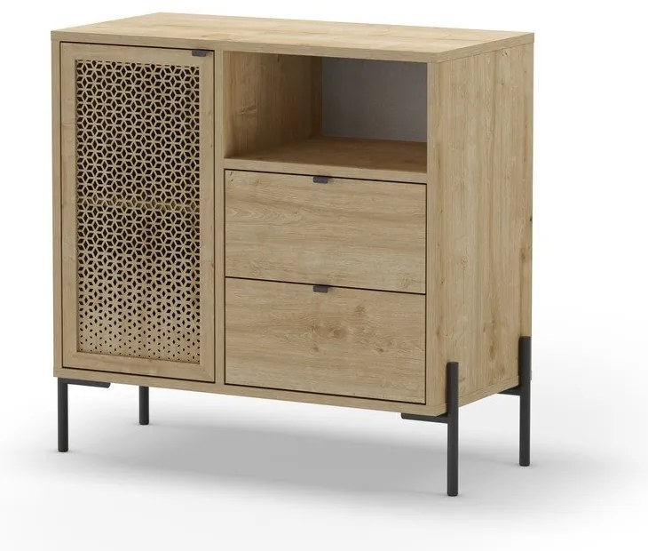 Шкаф в дъбов декор в естествен цвят 80x80 cm Inca - Marckeric