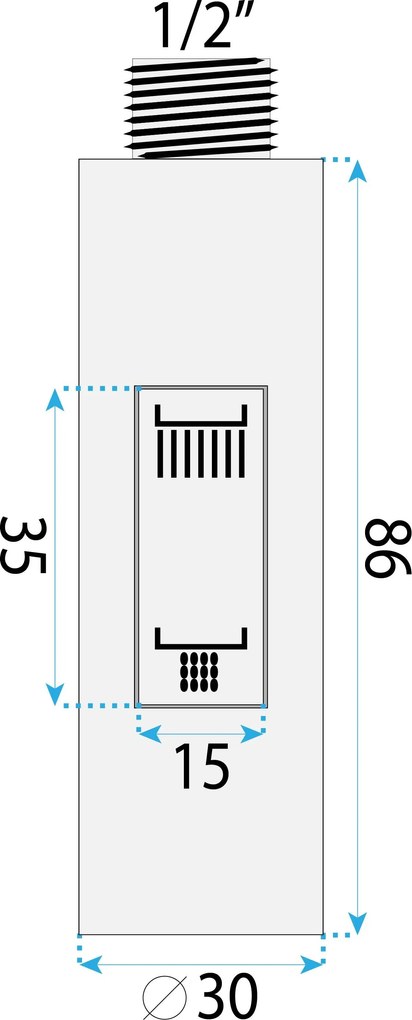 Отвод с аератор за кухненски смесител REA Fresh Brush Gold
