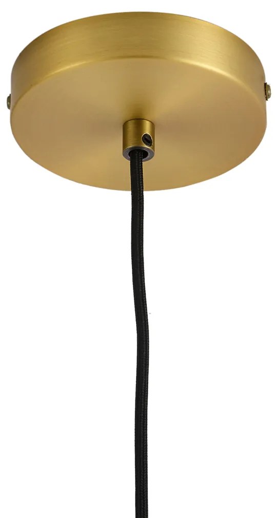 Дизайнерска висяща лампа бронз с прозрачно стъкло - Domo