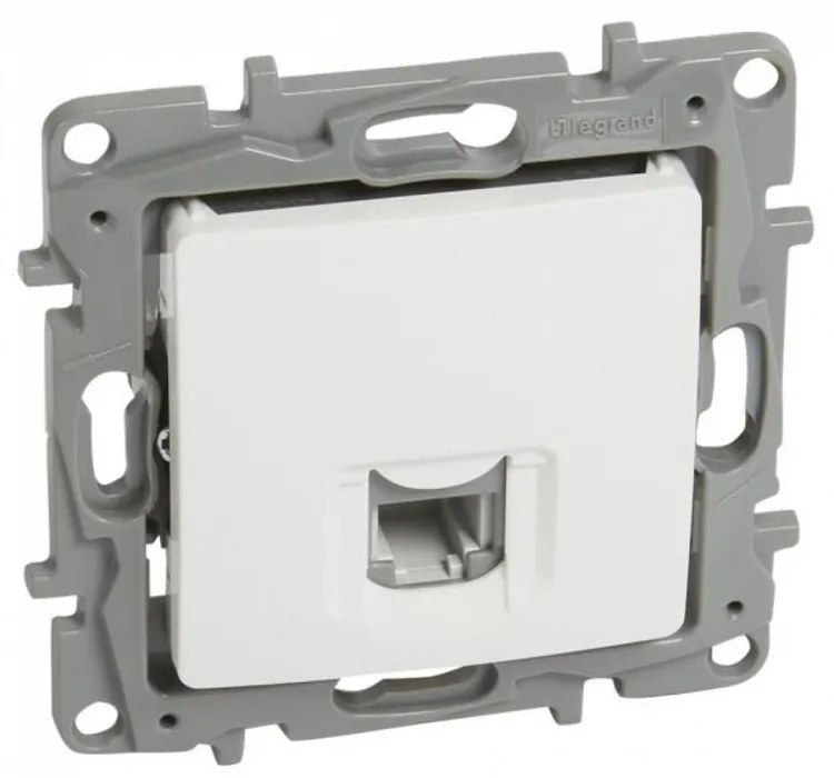 Legrand 764569  Телефонна розетка RJ11 Niloe Бяло - 764569 