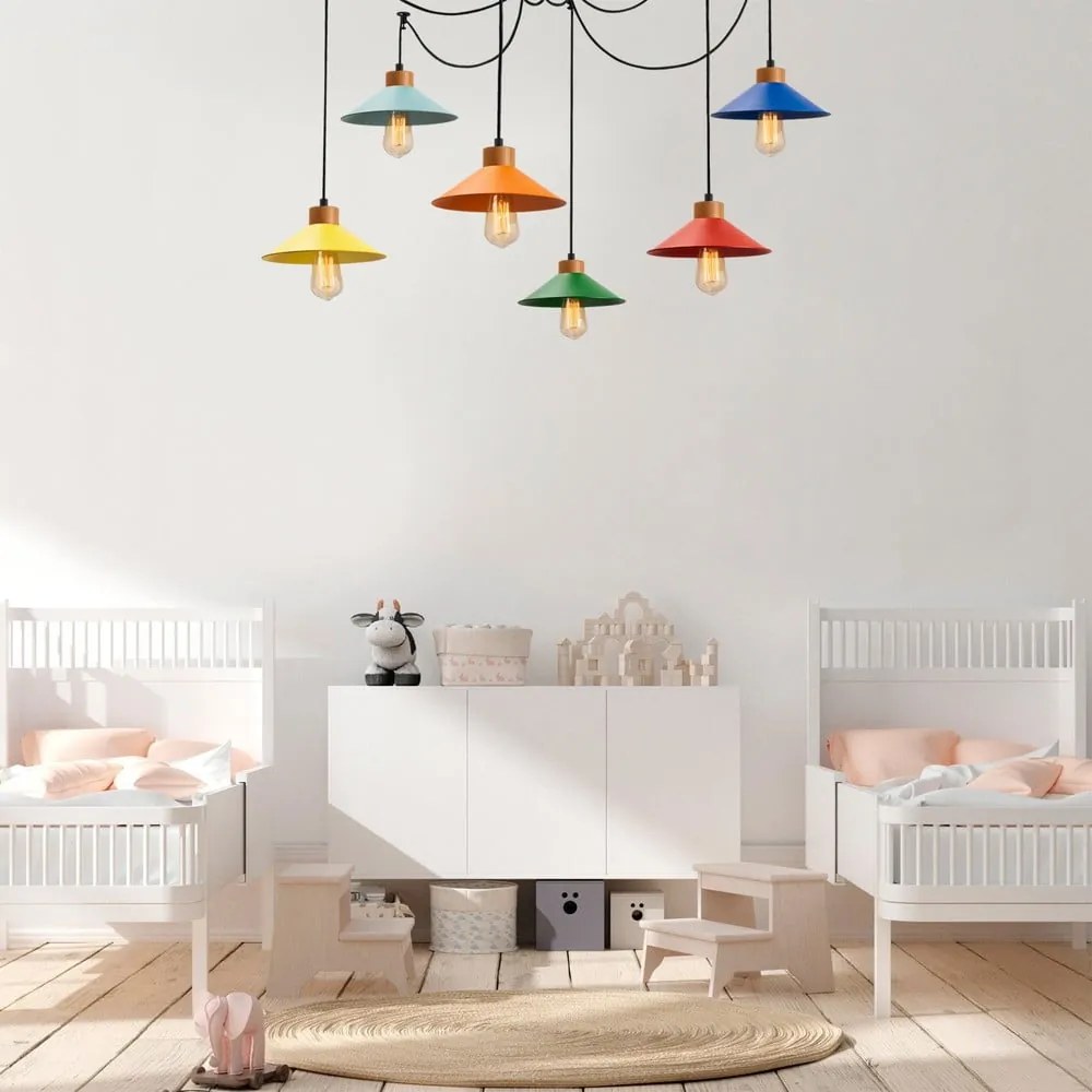 Висящо осветително тяло с метален абажур Manavgat – Opviq lights