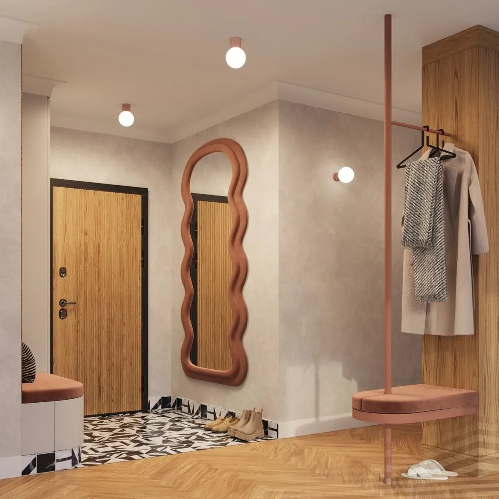 Светлокафяво осветително тяло за таван със стъклен абажур ø 12 cm Orbital – Sollux