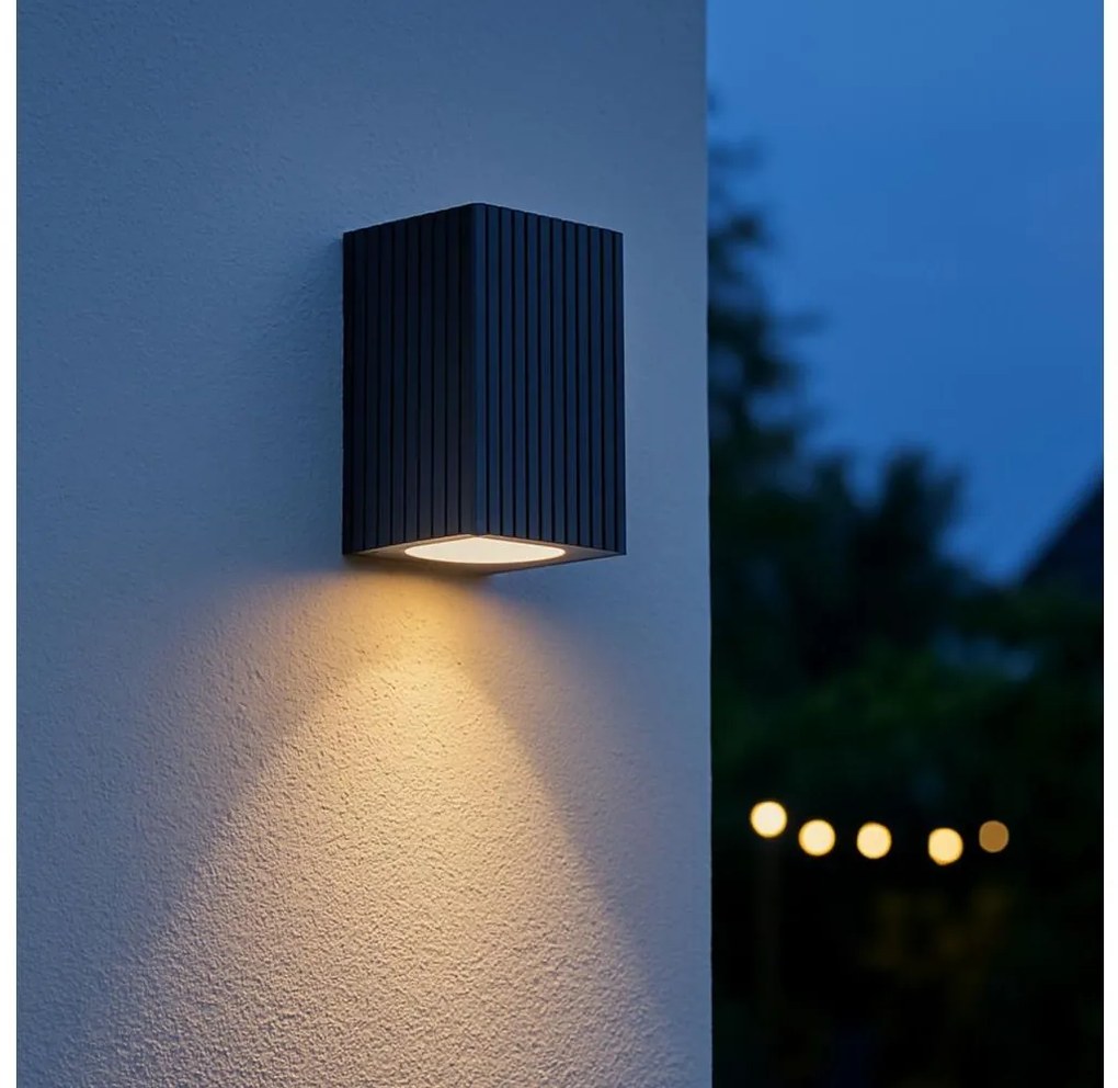 Brilliant - Екстериорен аплик JELANI 1xGU10/10W/230V IP44 черен