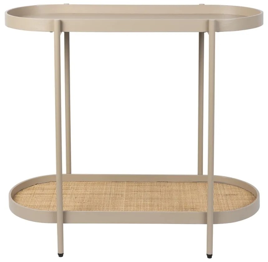 Бежова конзолна маса 39x85 cm Amaya – White Label