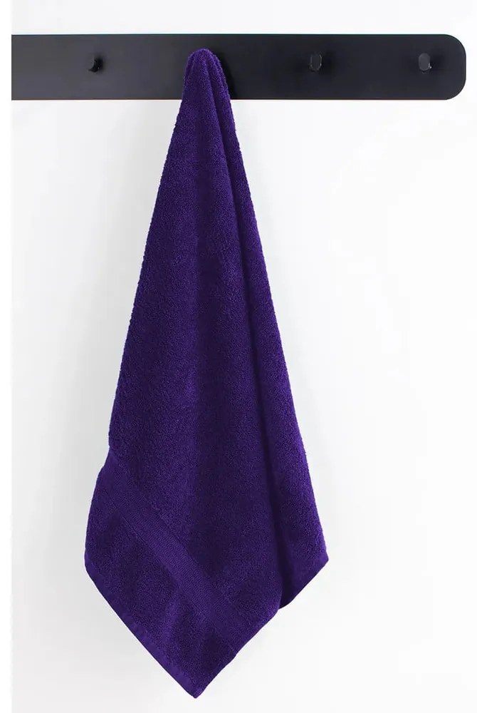 Комплект от 2 памучни лилави кърпи и 4 хавлии Marina - DecoKing