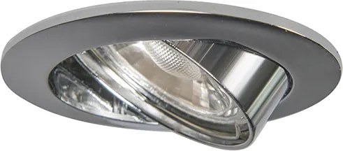 Интелигентен вграден прожектор стоманен наклоняем вкл. Wifi GU10 - Edu