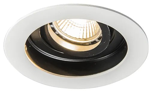 Интелигентно вградено петно бяло със стомана, включително Wifi GU10 - Rondoo