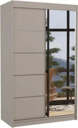 Гардероб Etienne 120 плъзгащи се-сиво-бежово