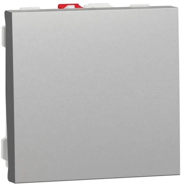 SE Еднополюсен ключ 2 мод. цвят Алуминий Unica  - NU320130