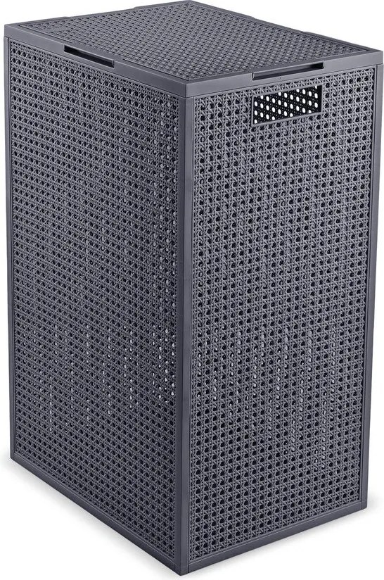 Тъмносив кош за пране от рециклирана пластмаса 60 l Kaya – Curver